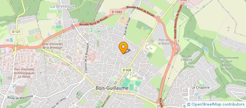 localisation de l'entreprise TANDEM à BOIS-GUILLAUME