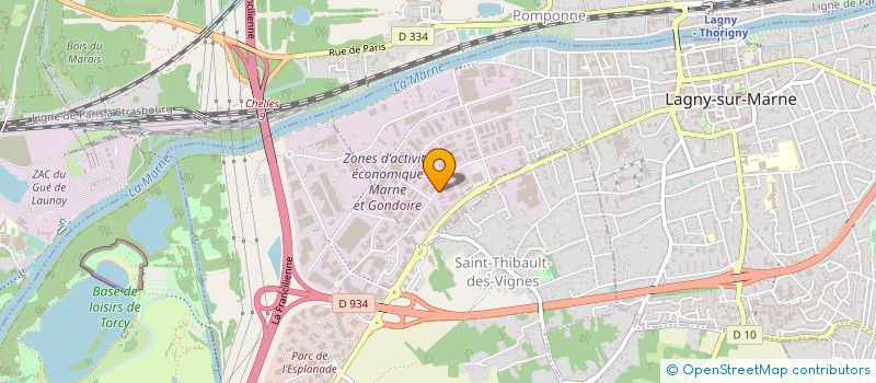 localisation de l'entreprise TANDEM  LAGNY-SUR-MARNE