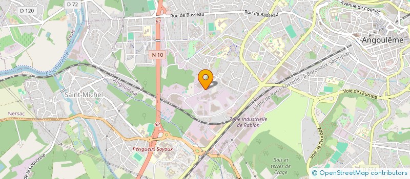 localisation de l'entreprise TANDEM à ANGOULEME