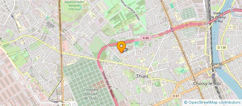 localisation de l'entreprise TANDEM  THIAIS