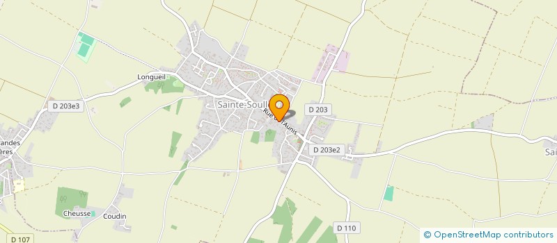 localisation de l'entreprise TANDEM  SAINTE-SOULLE