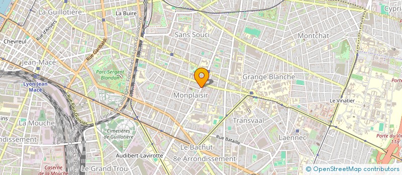 localisation de l'entreprise TANDEM ASSOCIATION VALIDES ET HANDICAPES  LYON