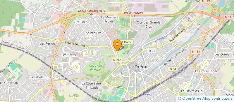localisation de l'entreprise TANDEM ASSOCIEES SAS à DREUX