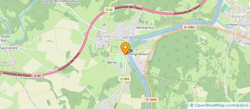 localisation de l'entreprise TANDEM COIFFURE  NEUVILLE-SUR-AIN