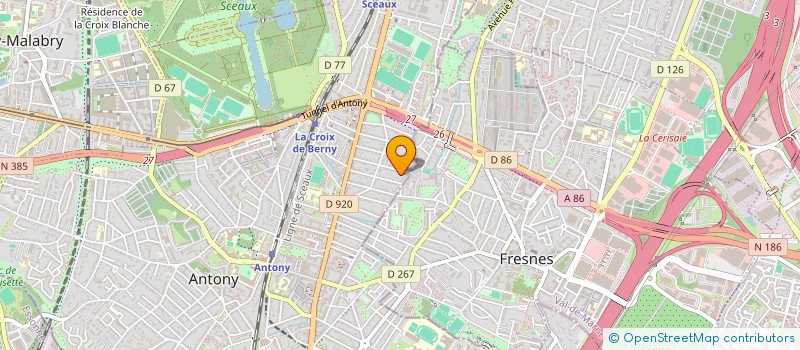 localisation de l'entreprise TANDEM CREATIONS à ANTONY