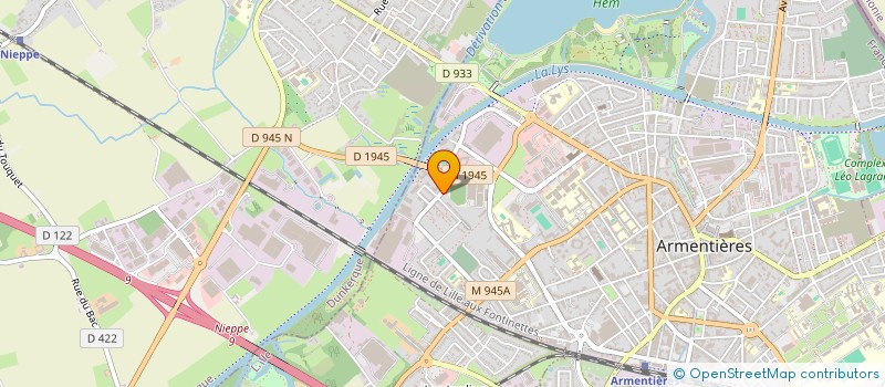 localisation de l'entreprise TANDEM PROD  ARMENTIERES