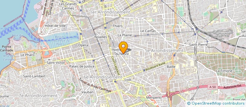 localisation de l'entreprise TANDEM-PROJETS à MARSEILLE
