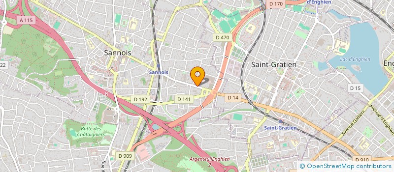 localisation de l'entreprise TANDEM TRANSPORT  SANNOIS