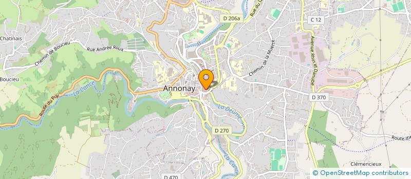 localisation de l'entreprise TANDROMEDE à ANNONAY