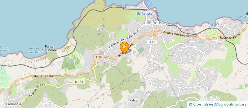 localisation de l'entreprise TANG - HD à L'ILE ROUSSE