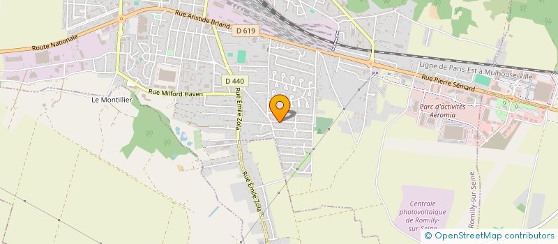 localisation de l'entreprise TANG SCI à ROMILLY-SUR-SEINE