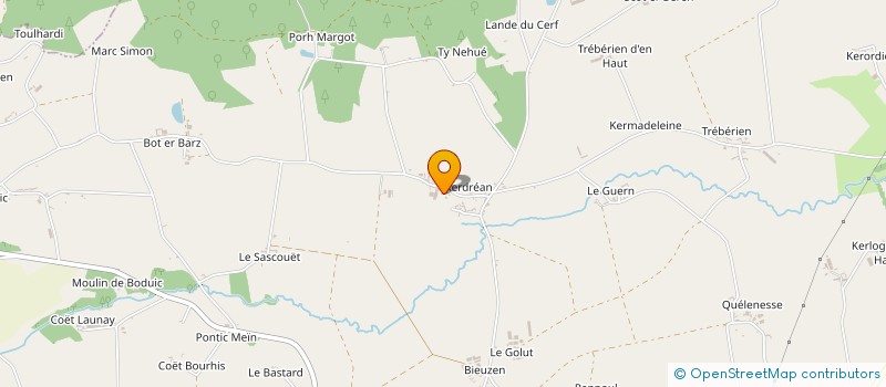 localisation de l'entreprise TANGAM  CLEGUEREC