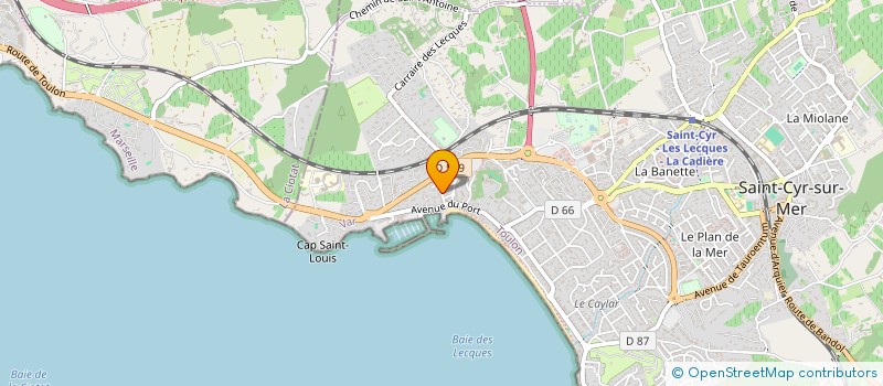 localisation de l'entreprise TANGANELLI VINI à SAINT-CYR-SUR-MER