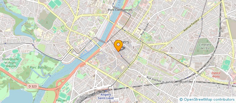 localisation de l'entreprise TANGER à ANGERS