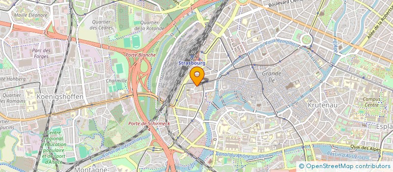 localisation de l'entreprise TANGERINE  STRASBOURG