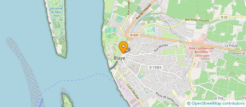 localisation de l'entreprise TANGO à BLAYE