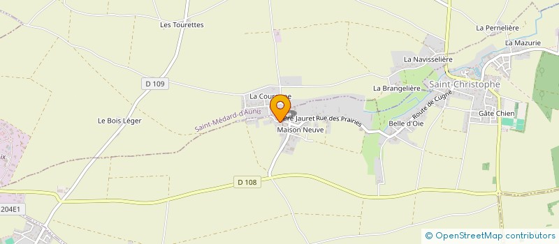localisation de l'entreprise TANGO à SAINT-CHRISTOPHE