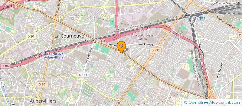 localisation de l'entreprise TANGO T à LA COURNEUVE