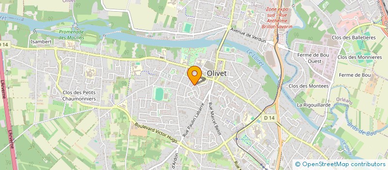 localisation de l'entreprise TANGOKIZ OLIVET à OLIVET