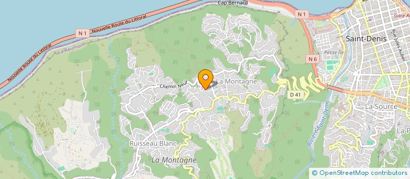 localisation de l'entreprise TANGOR REUNION à SAINT-DENIS