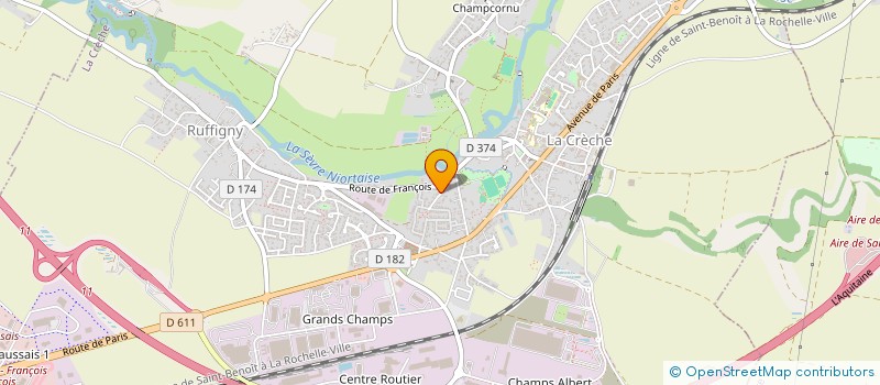localisation de l'entreprise TANGRAM CONCEPT à LA CRECHE