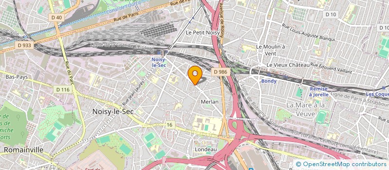 localisation de l'entreprise TANGRAM FILMS à NOISY-LE-SEC