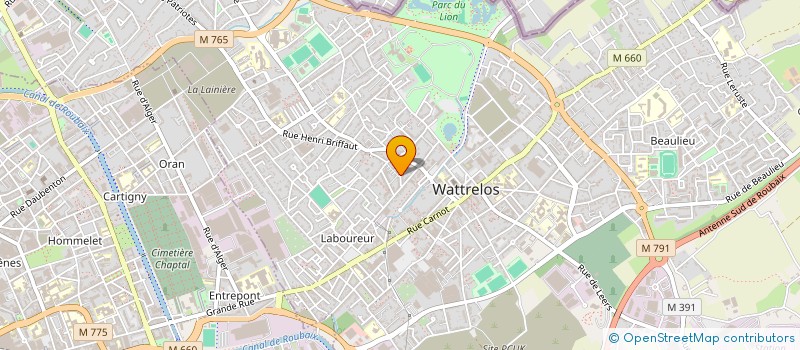 localisation de l'entreprise TANGUY  WATTRELOS