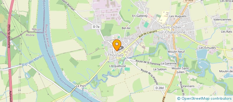 localisation de l'entreprise TANGUY  SAINT-DIDIER-SUR-CHALARONNE