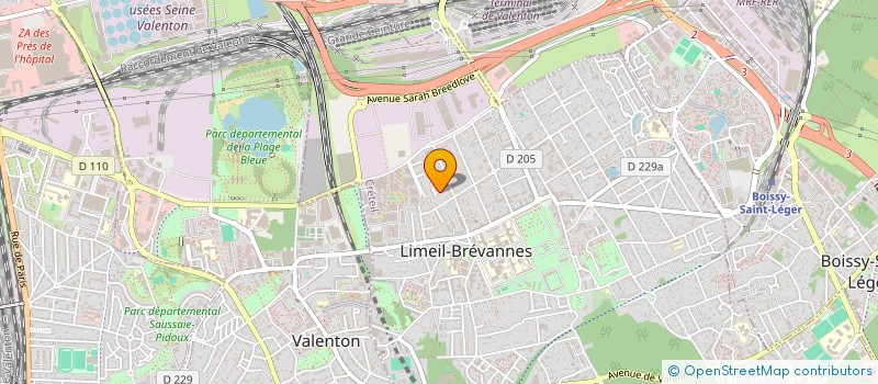 localisation de l'entreprise TANGUY CHAUFFAGE  LIMEIL-BREVANNES