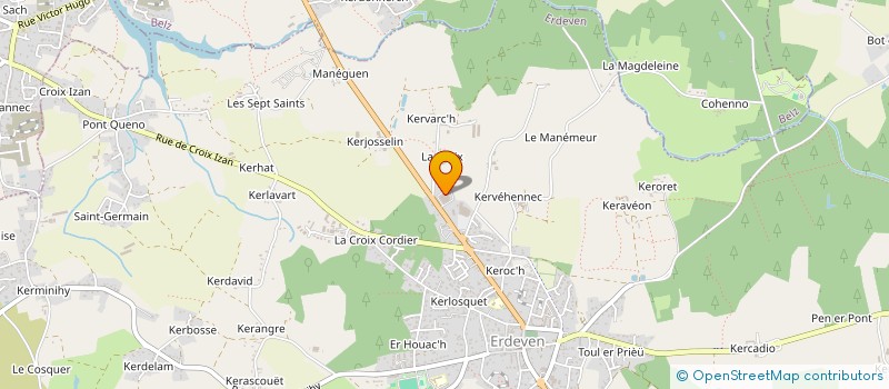 localisation de l'entreprise TANGUY-ERDEVEN  ERDEVEN