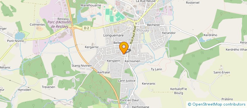 localisation de l'entreprise TANGUY-FLOCON  PLOUAY