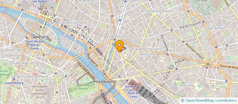 localisation de l'entreprise TANGUY LEGRAND SAS à PARIS