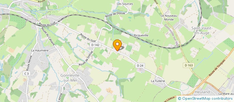 localisation de l'entreprise TANGUY LEROUX  GONNEVILLE-SUR-MER