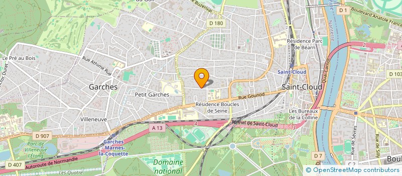 localisation de l'entreprise TANGUY OLIVIER ET VIRGINIE à SAINT-CLOUD