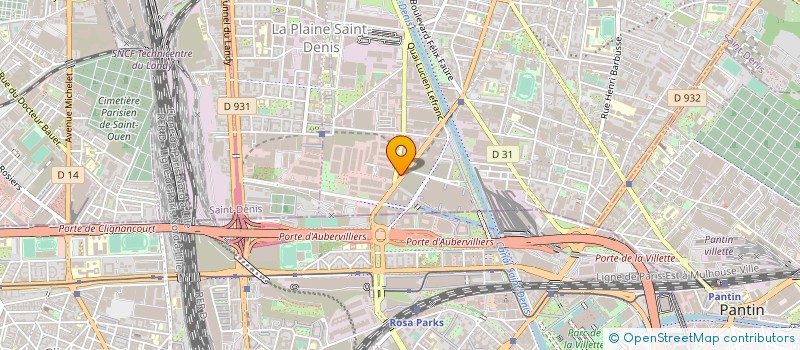 localisation de l'entreprise TANIA à AUBERVILLIERS