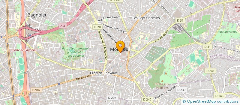 localisation de l'entreprise TANIA à MONTREUIL
