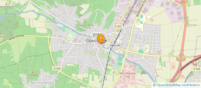 localisation de l'entreprise TANIA D à OBERNAI