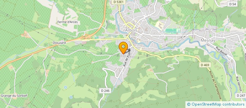 localisation de l'entreprise TANIA IMMO  ARBOIS