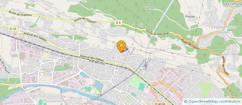 localisation de l'entreprise TANIERE PATER  THYEZ