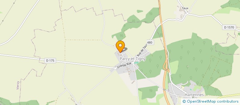 localisation de l'entreprise TANIERE PAYSAGE  PARCY-ET-TIGNY