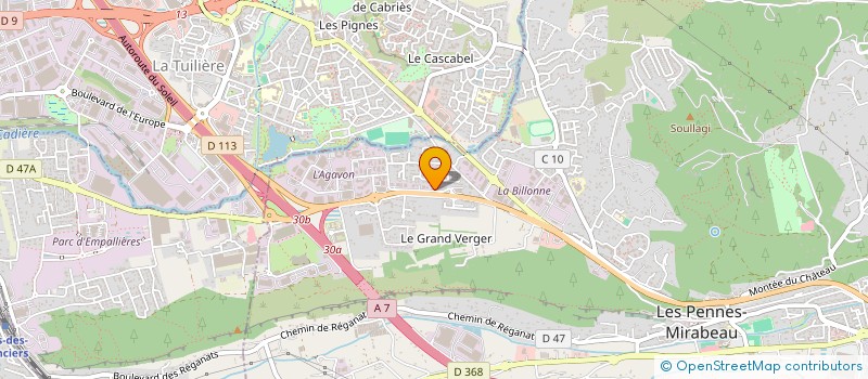localisation de l'entreprise TANINA à LES PENNES-MIRABEAU