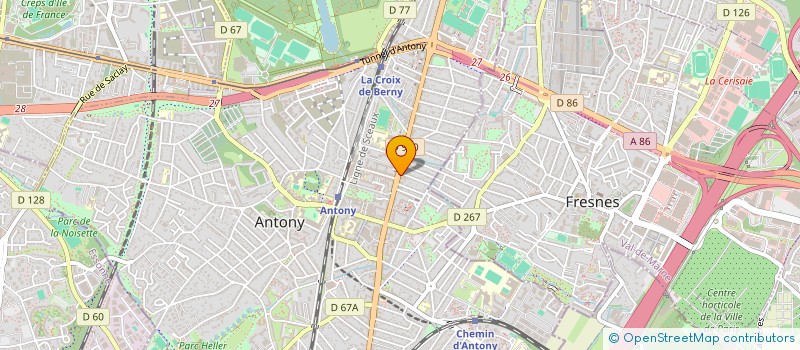 localisation de l'entreprise TANINS ET ANTHOCYANES à ANTONY