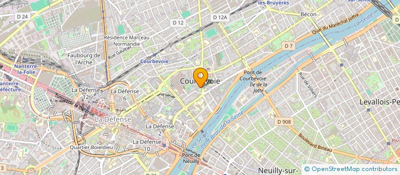 localisation de l'entreprise TANIOS à COURBEVOIE