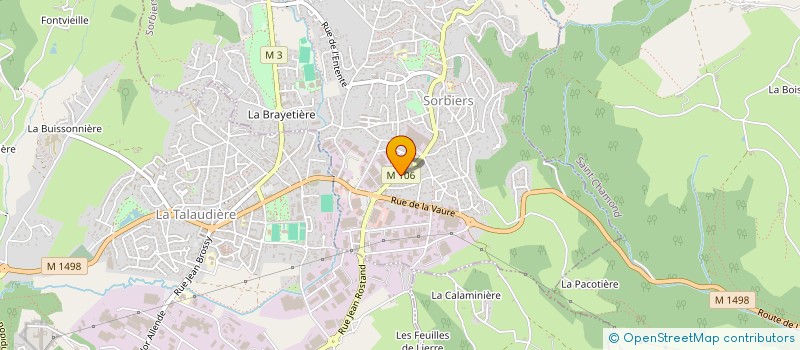 localisation de l'entreprise TANIS à SORBIERS