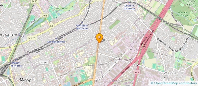 localisation de l'entreprise TANK à ANTONY