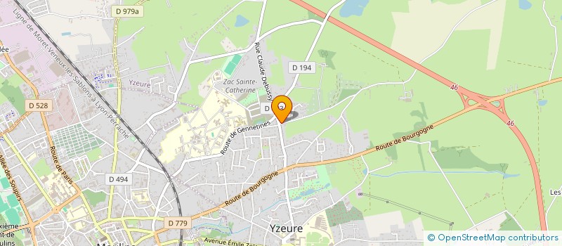 localisation de l'entreprise TANLEA  YZEURE