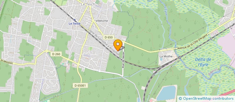 localisation de l'entreprise TANLY  LE TEICH