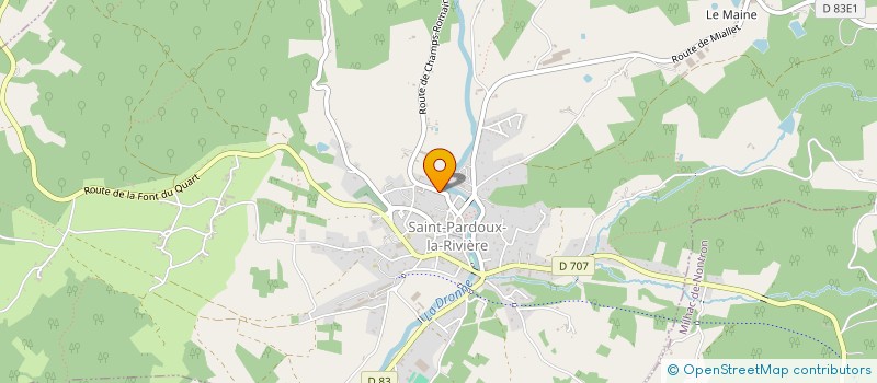 localisation de l'entreprise TANNERIES DE CHAMONT à SAINT-PARDOUX-LA-RIVIERE