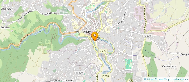localisation de l'entreprise TANNERIES DES CARRIERES à ANNONAY