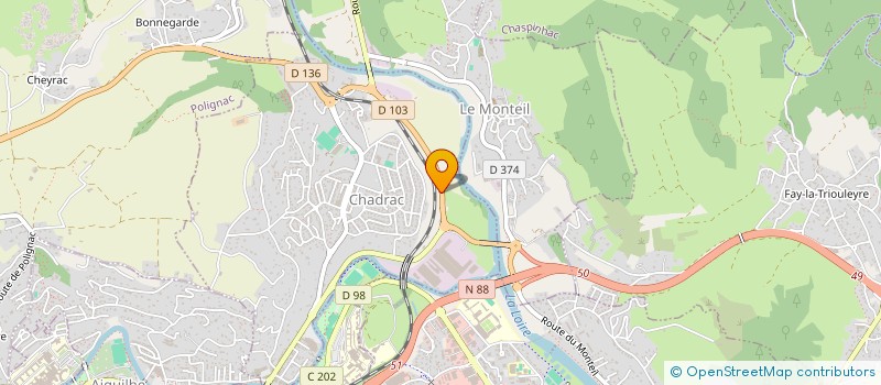 localisation de l'entreprise TANNERIES DU PUY à CHADRAC